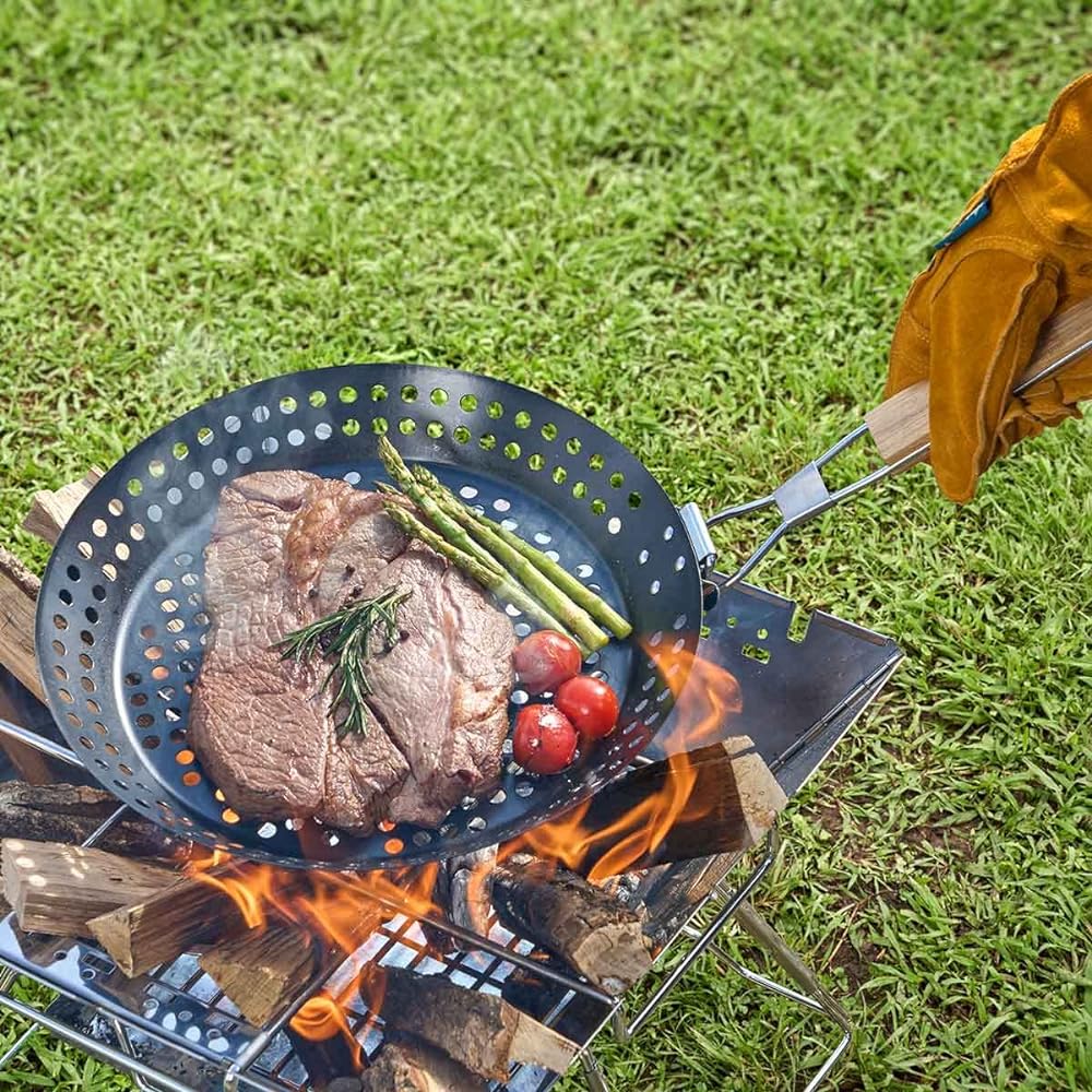 LOGOS MAKIBI Grill PAN 81210200 Black (approx.) Diameter 30.5 x Height 3.5cm