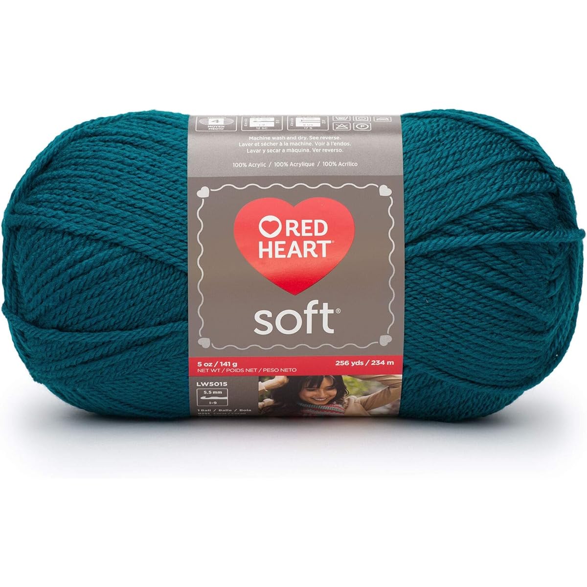 Buy in Bulk: Red Heart Soft Yarn (3 Pack) Teal E728-9518