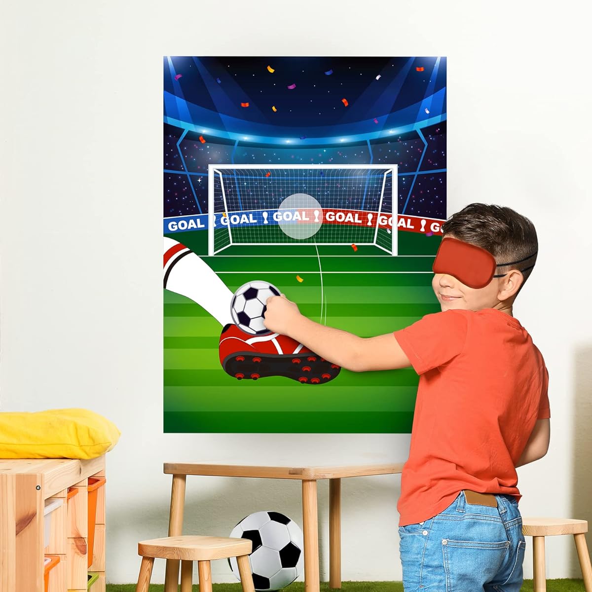 WERNNSAI Soccer Pin Game Party Football