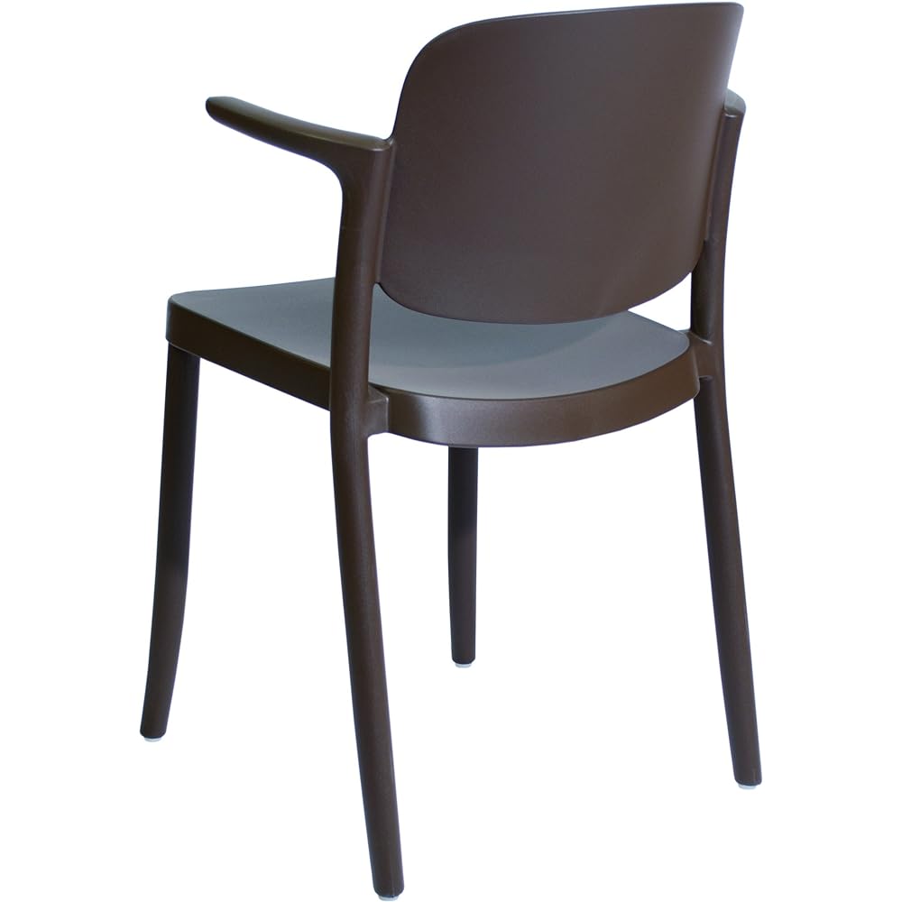 Collection Living Italy Celantra Co. COLOS/PIAZZA2 [Piazza 2] Brown Outdoor Usable Stylish Chair Stackable Terrace Cafe Design Chair