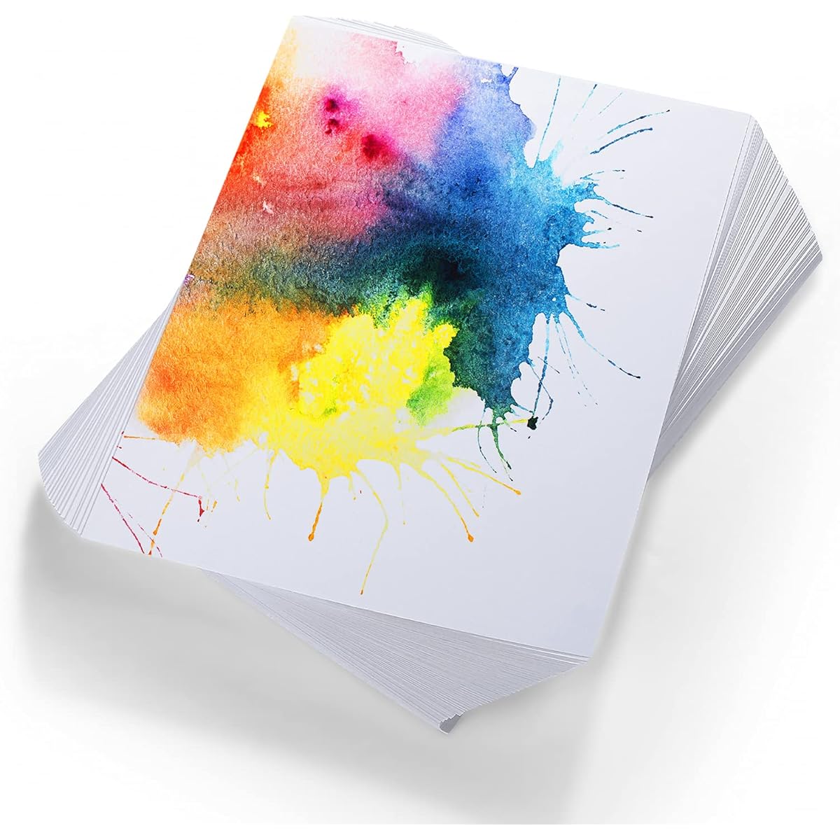 Pack of 60 Watercolor Paper 230GSM White Cold Press Paper for Kids Watercolor Students Artists (Cold Press, 5.5 x 8.5 Inches)