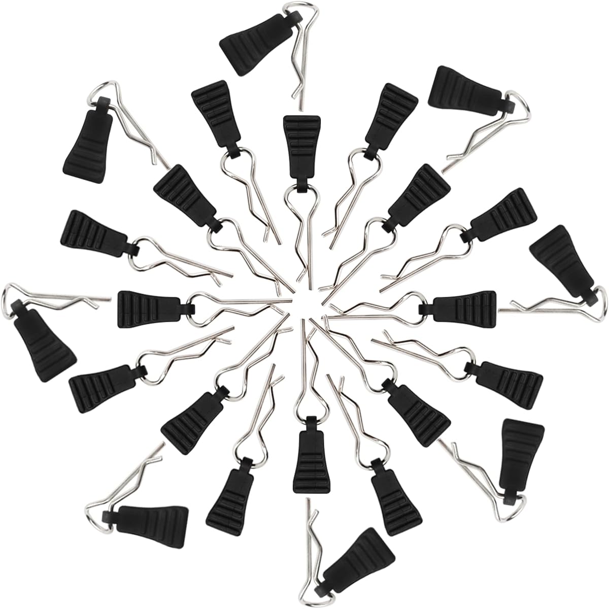 GDOOL 30Pcs 1.2mm RC Body Clips Assembly Spare Parts for 1:8 1:10 1:12 RC Car