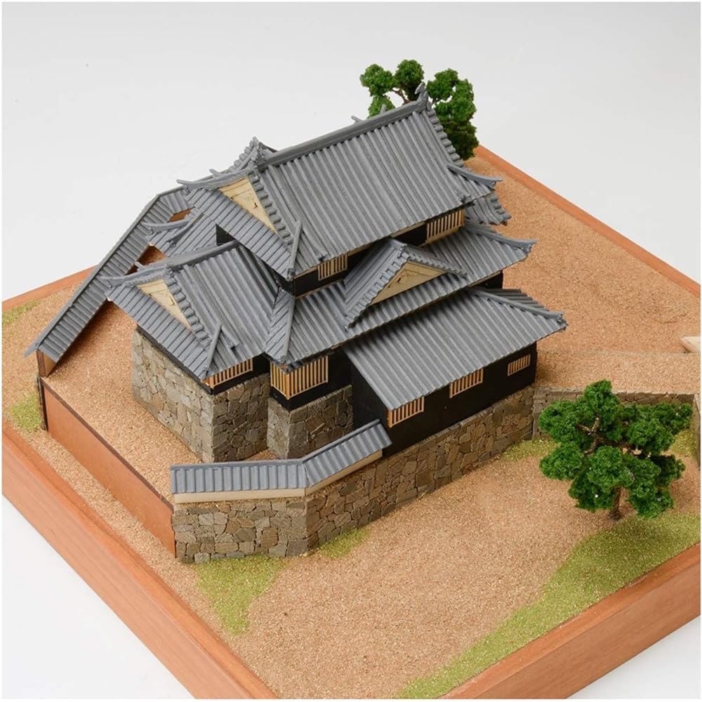 Woody Joe 1/150 Bitchu Matsuyama Castle Wooden Model Assembly Kit
