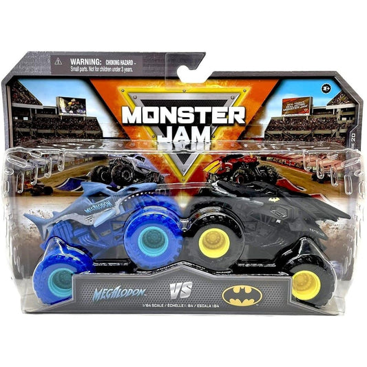 Monster Jam Megalodon vs Batman Series 20 (1:64 Scale Double Pack)