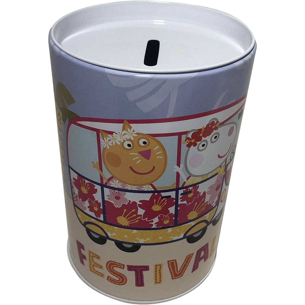 The Tin Box Company Pig Money Box Piggy Bank 6 x 4 Inch for Kids (Festival Fun)