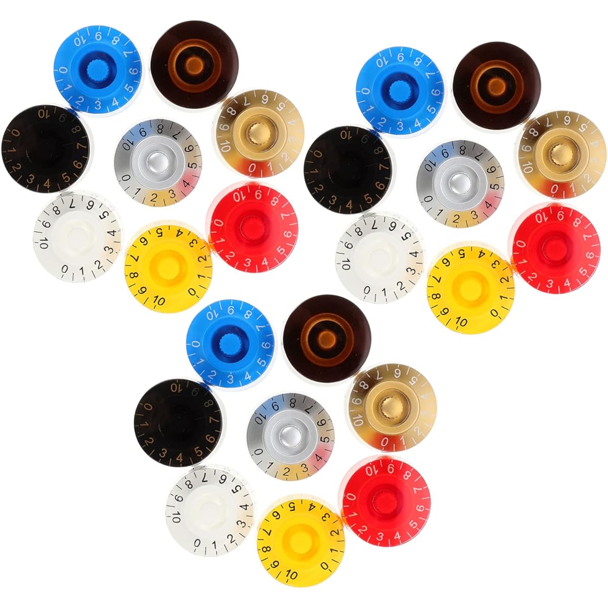 VICASKY 120pcs Potentiometer Hat Pink Fluffy Heel Guitar Pedal Guitar Volume Cap Guitar Potentiometer Cap Guitar Potentiometer Knob Guitar Volume