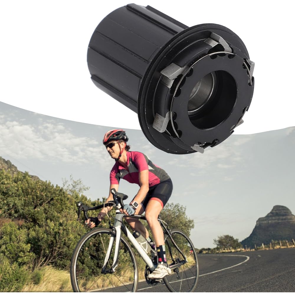 Aluminum Alloy Mountain Road Bike Cassette Body 11 Speed Freehub 2 Bearings, 72 Rings, D043 6 Claws, 8 Speed Cassette Freehub Body Compatible with 8-10 Speeds