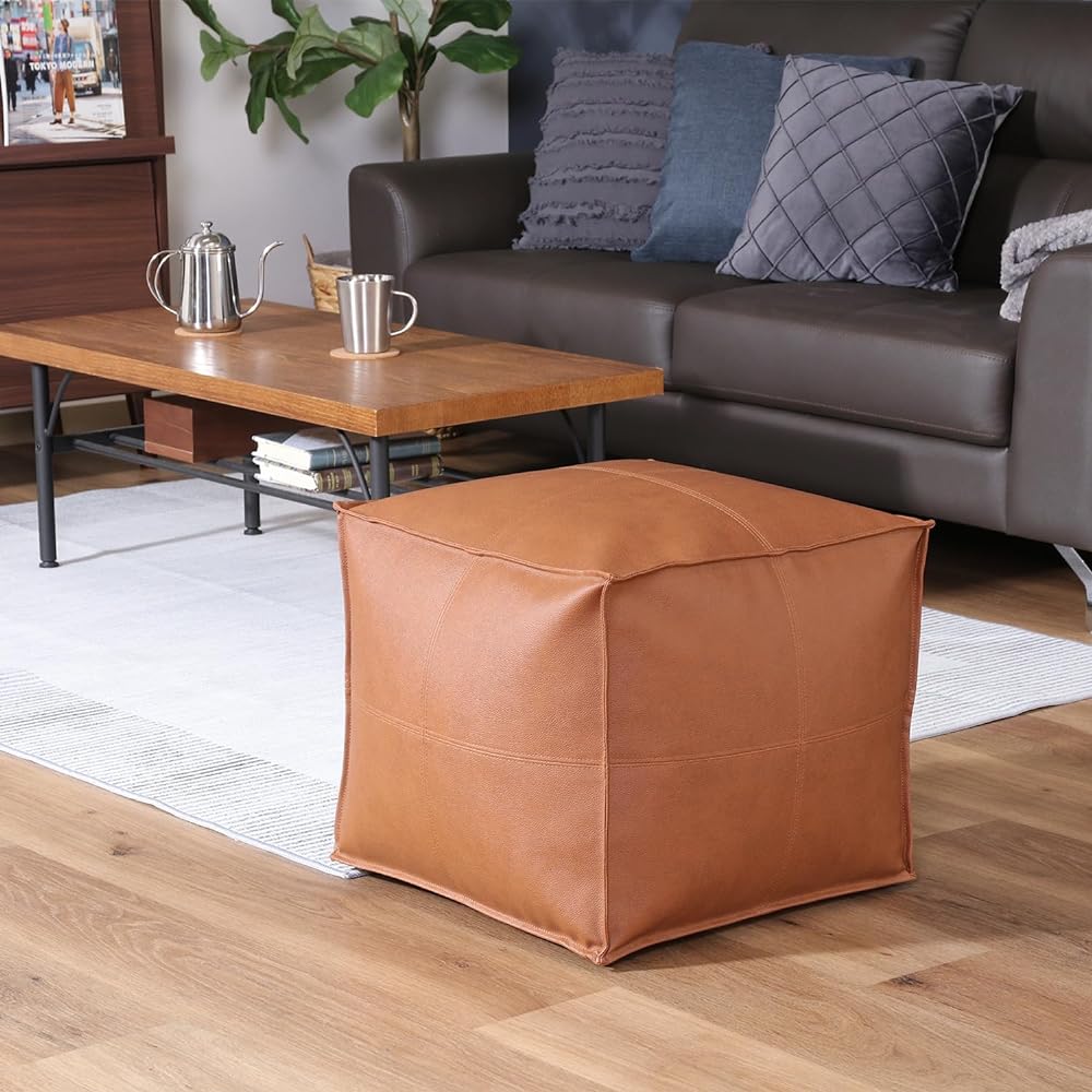 Fuji Boeki Ultralight Stool Cushion Float Square Width 48 x Depth 48 x Height 42cm Brown 86911