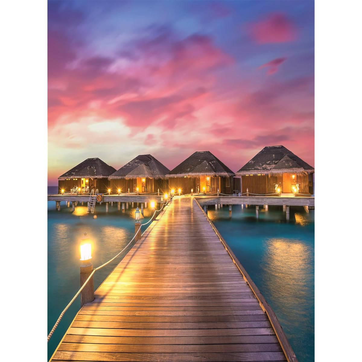 Buffalo Games - Maldives Bungalow - 1000 Piece Jigsaw Puzzle