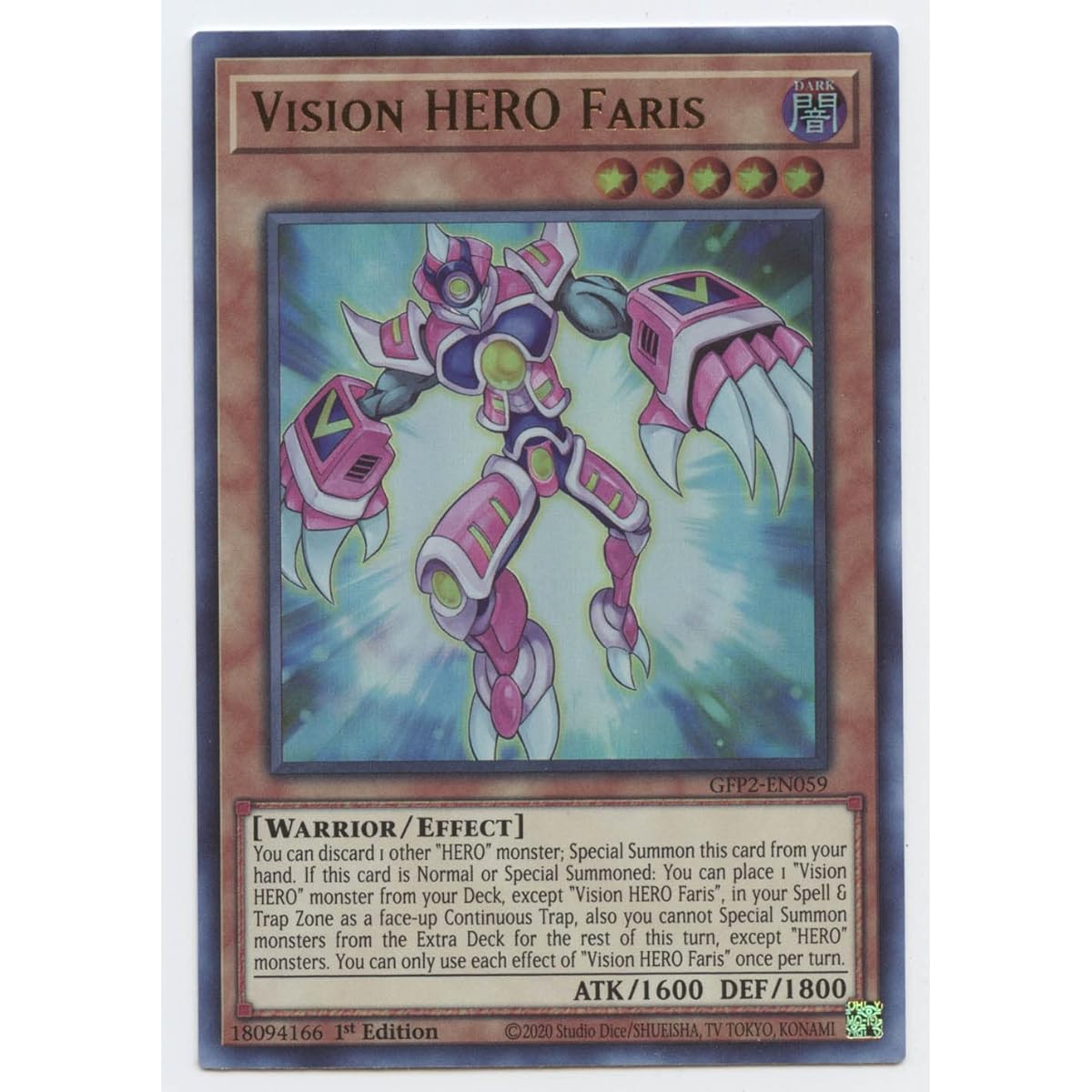 Vision Hero Faris - GFP2-EN059 - Ultra Rare - 1st Edition
