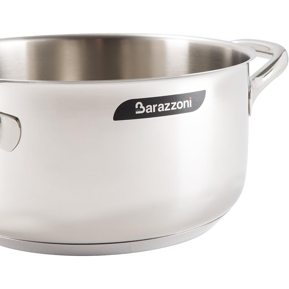 Barazzoni Two-handed pot stainless steel ∅20 x H11.5cm Casserole CHEF LINE 163102020