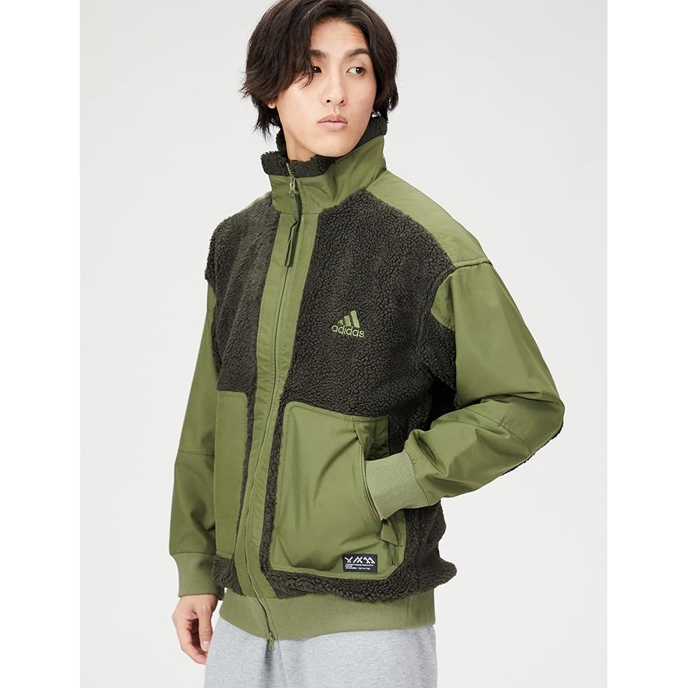 Adidas Jersey Top PRSVE Badge of Sports Sherpa Jacket UW071 Men's