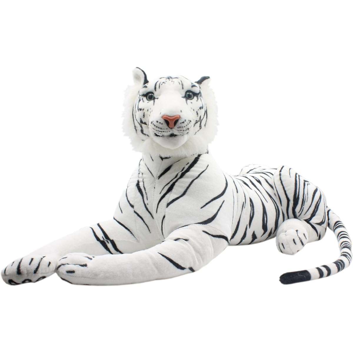TAGLN Large Stuffed Tiger Toy Plush Toy Large (Brown Side Lying Down 40 Inch)