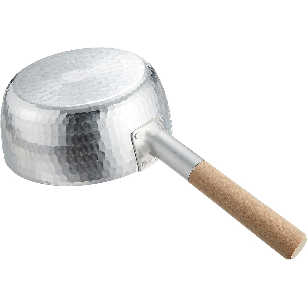 Endo Shoji Commercial Handmade Snow Flat Pot 19.5cm Professional Use Aluminum (3mm Thick) AYK5319