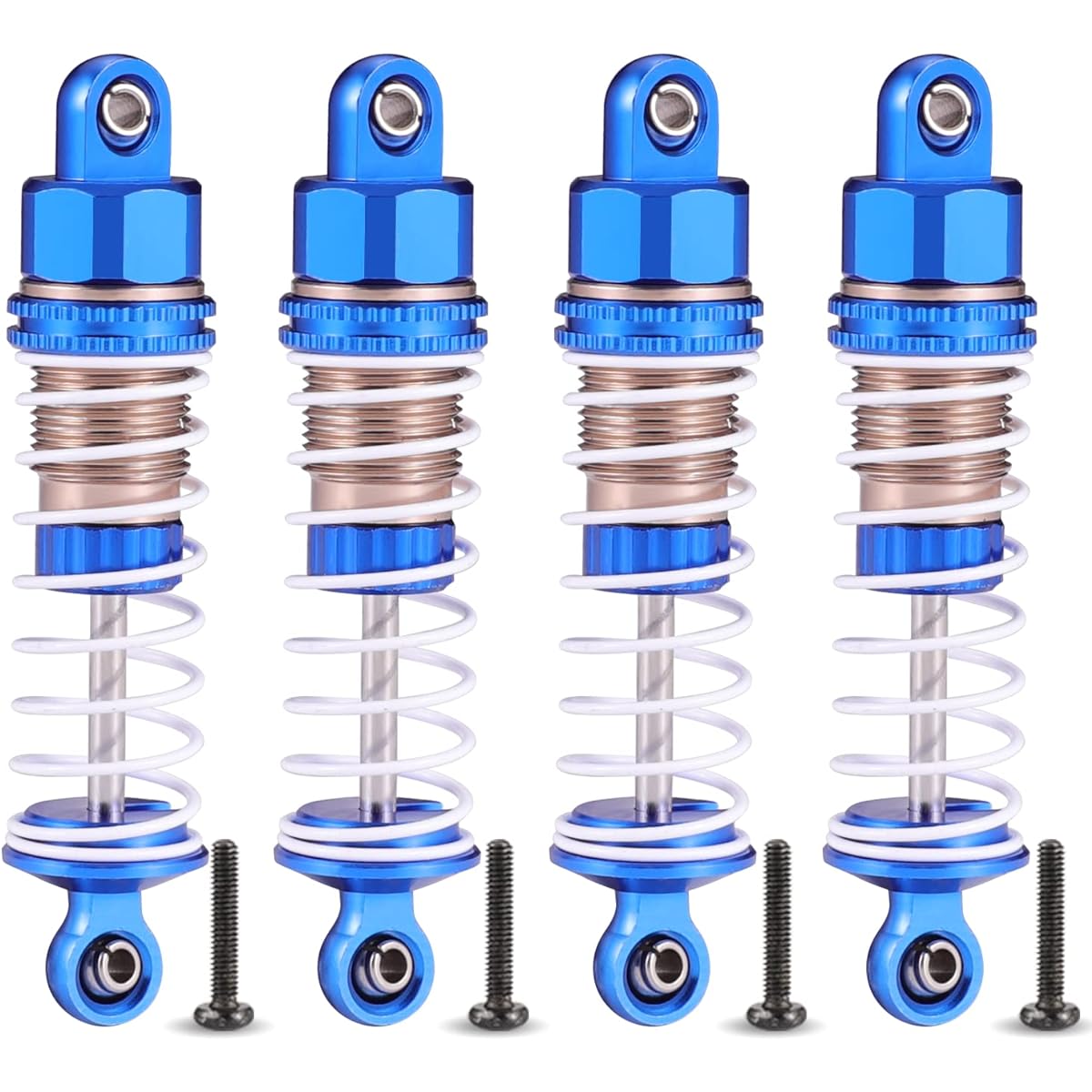 HAIBOXING RC Car Spare Parts Full Aluminum Oil Shocks 4pcs 1/18 RC Truck Replacement Parts 2021 Edition 18858 & 18859 & 18859A (18HOP1)