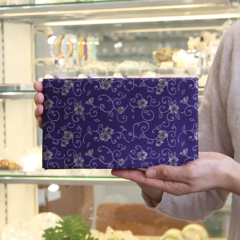 Nenju dot com Kinfu Fukusa <Nishijin Ori Pure Silk> Cherry arabesque (similar purple) For celebrations and condolences, with paulownia box, for celebrations and condolences, Fukusa Kinfu Fukusa Prayer beads, weddings, funerals, wakes, funerals, memorial