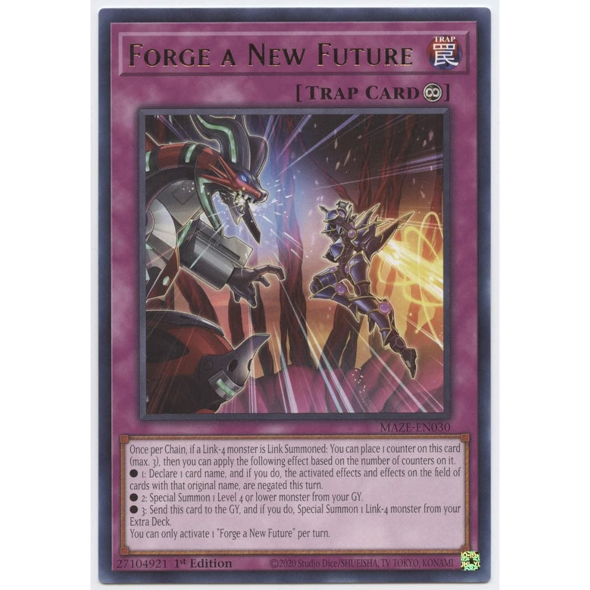 Forge a New Future - MAZE-EN030 - Rare - 1st Edition