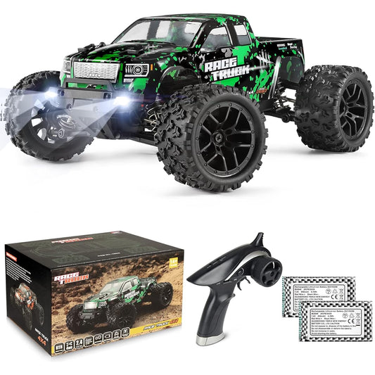 tric RC Car 2.4Ghz Remote Control Car 40km/h High Speed Car RC Buggy On-Road Two Speed Modes Off-Road Racing Rock Crawling All-Terrain Waterproof Truck Included Battery and Charger Perfect Gift for Enthusiasts and Beginners (Green) Certified in Japan