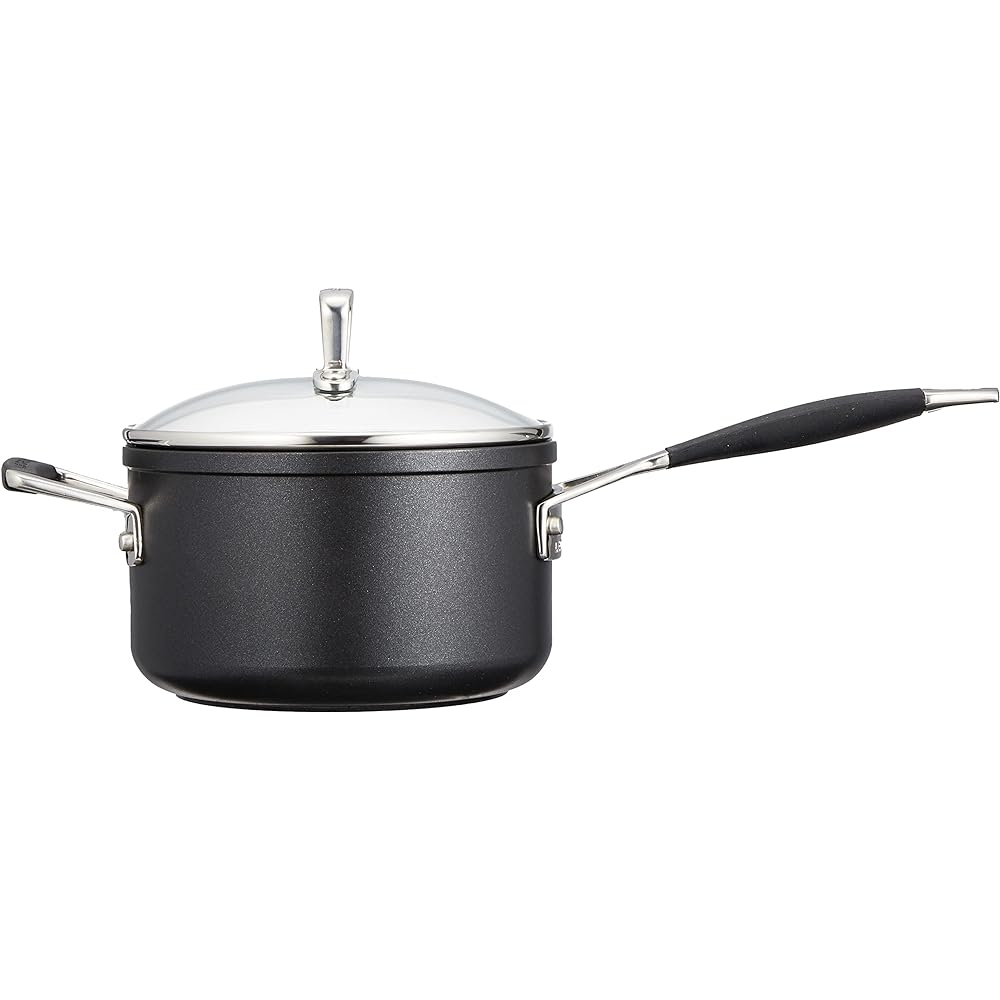 Le Creuset TNS Saucepan 16cm Gas IH Oven Compatible Silicone Handle with Exclusive Glass Lid [Authorized Japanese Product]