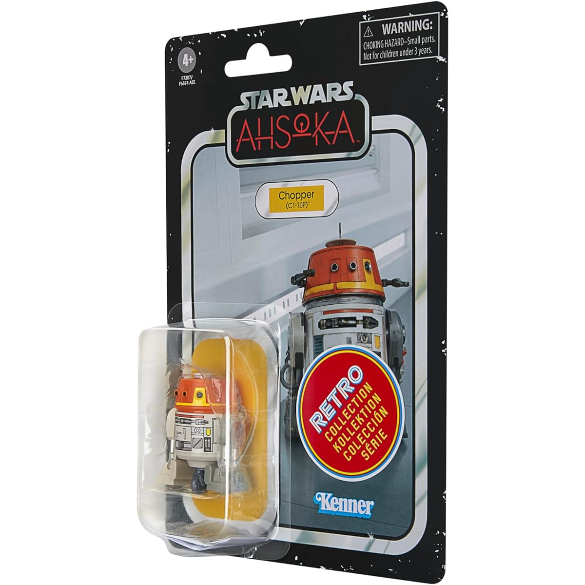 STAR WARS Retro Collection Chopper (C1-10P) Ahsoka 3.75 inch Collectible Action Figure for ages 4 and up