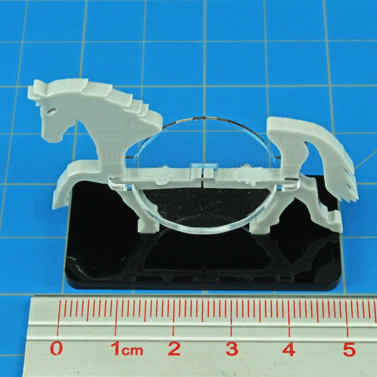 Horse, Character Mount Marker, Grey, 25x50mm Base (1)