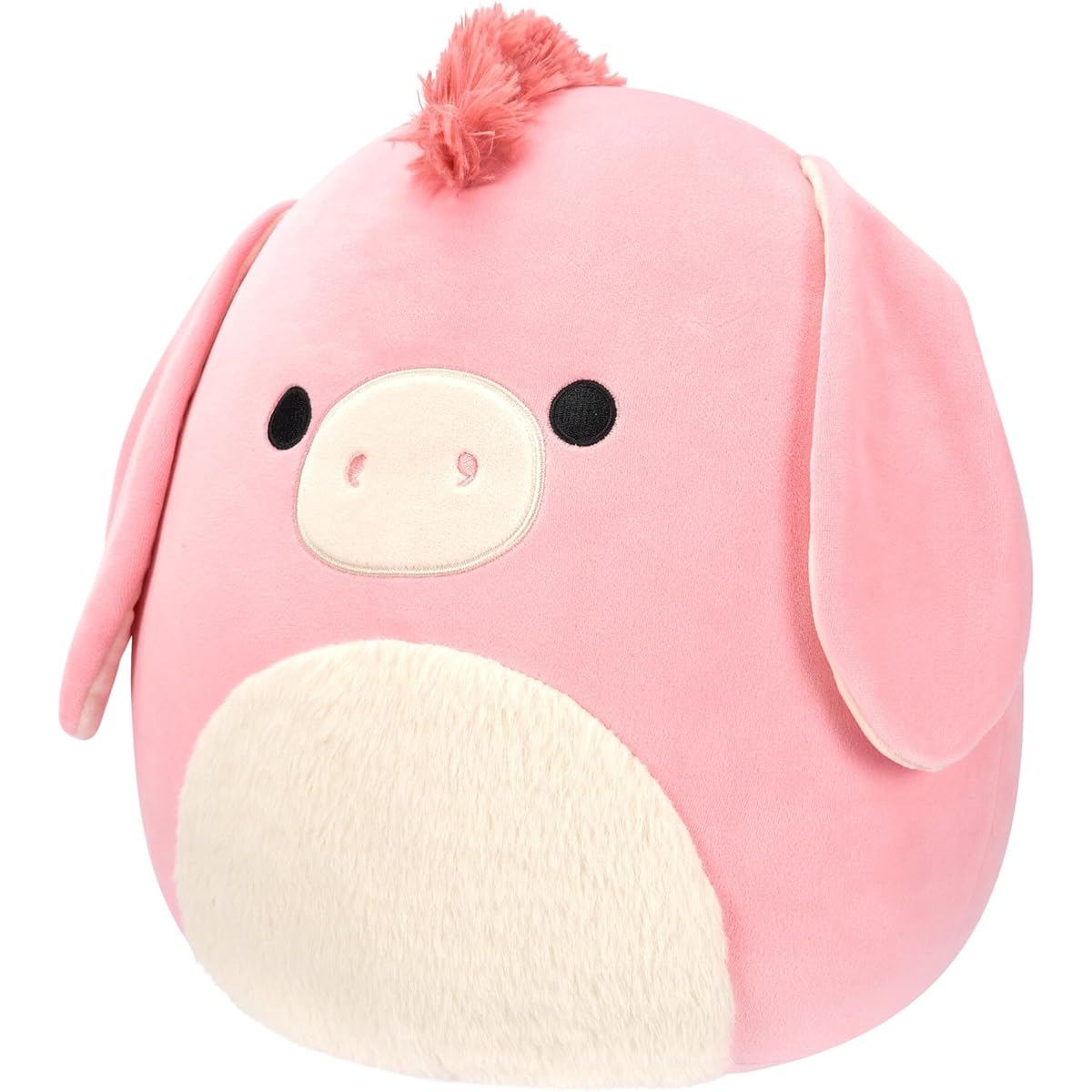 Squishmallows Original 12" Moody Pink Donkey with White Fuzzy Belly - Official Jazware Plush