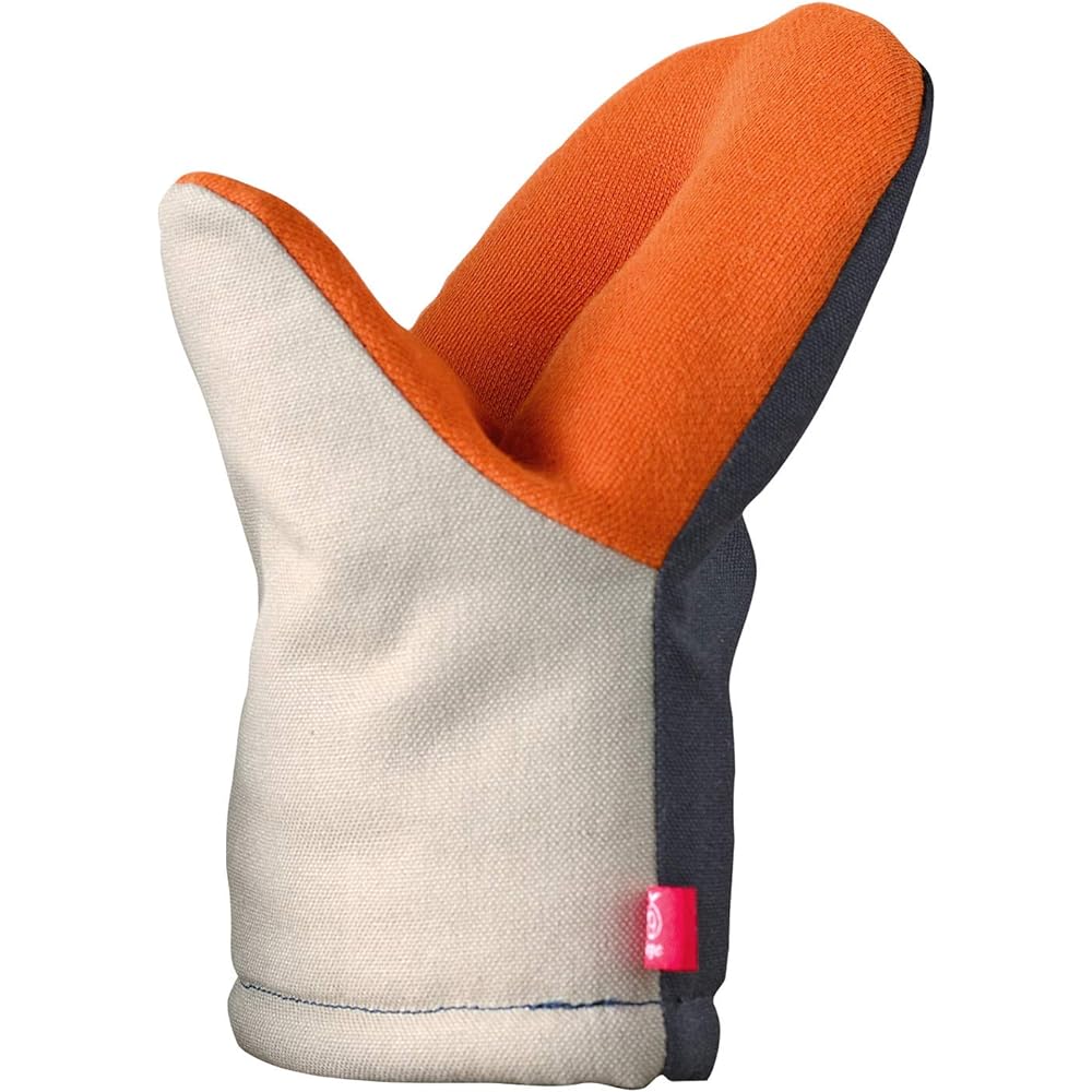 Oaks Raye Mittens Heat Resistant Grip Large Set of 2 Beige Navy