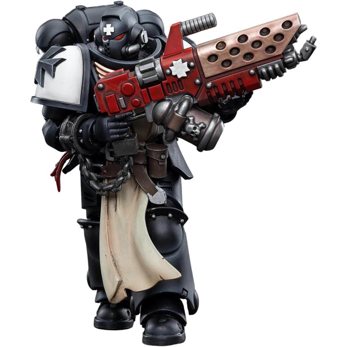 JOYTOY 1/18 Warhammer 40,000 Action Figure Pre-Order Black Templar Primalis Brothers Raymont Collection Model (4.8 inches)