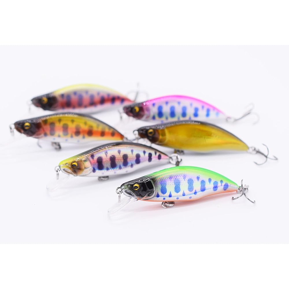 [PB Lure] Mountain Stream Minnow 51FS 51mm 4.5g Mountain Stream Trout Black Bass (Set of 6 Colors)