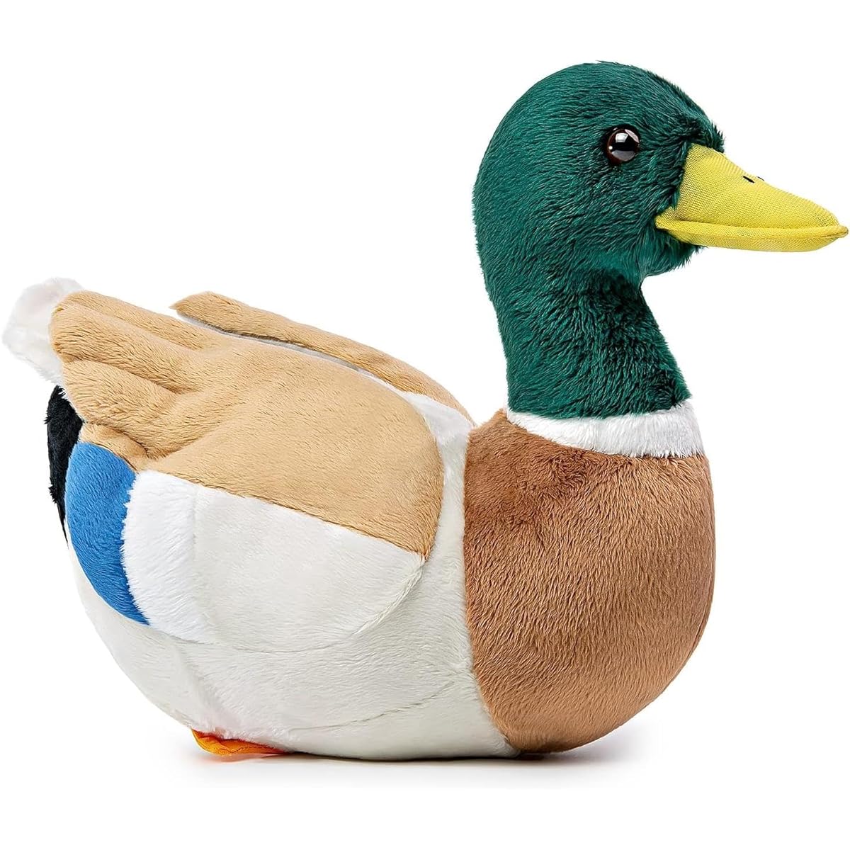Double Breed 12 Inch Mallard Stuffed Animal Realistic Mallard Duck Stuffed Animal Soft Lifelike Green Duck Toy Authentic Stuffed Animal Gift for Kids