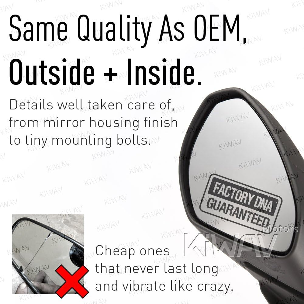 Replacement Motorcycle Mirror for Ducati 1299 / 959 Panigale 2016 with LED Turn Signal Left Side x 1