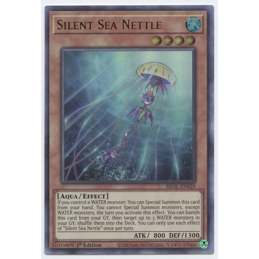 Silent Sea Nettle - BROL-EN029 - Ultra Rare - 1st Edition
