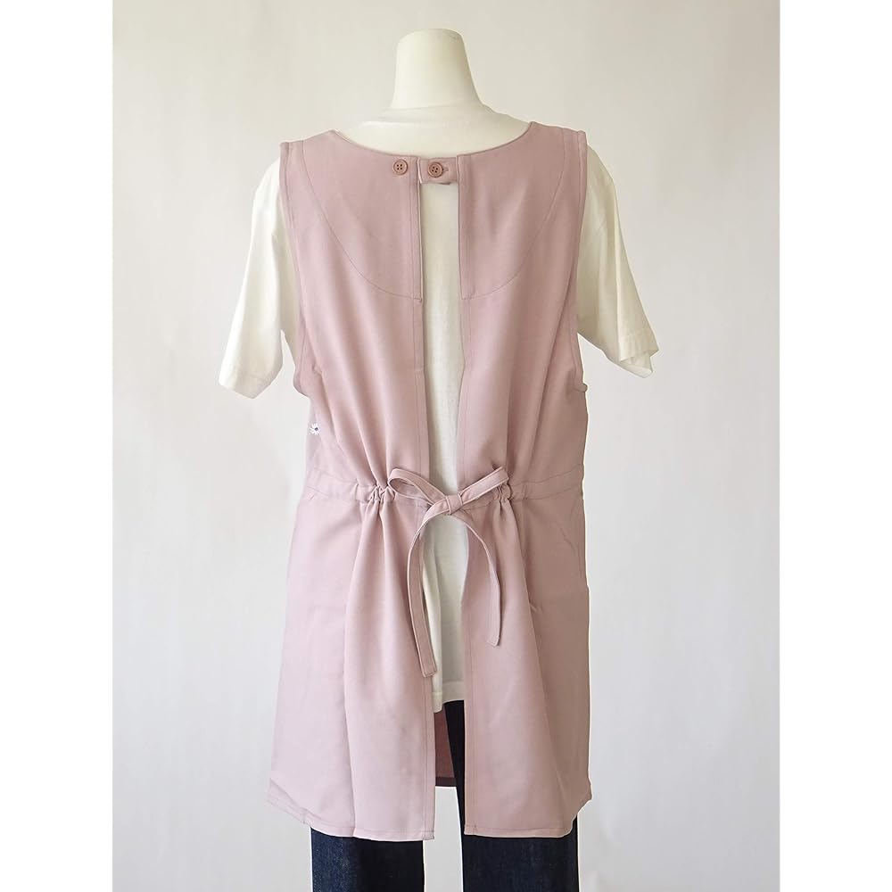 [Hanee Mori] Department Store Sales Brand Apron HANAE MORI Wrinkle-resistant Polyester Margaret Embroidery Flower Kitchen Apron 67321