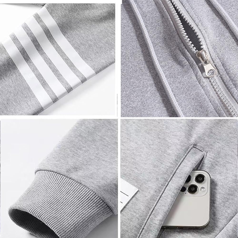 [JoveJek] Men's Hoodie, Long Sleeve, High Elasticity, Thin, Soft, Zip Up Hoodie, Sweatshirt, Lightweight, With Drawstring, Fashion, Sports Tops, For Spring, Summer, Autumn, Ultra Thin, UV Protection, Approx. 350g