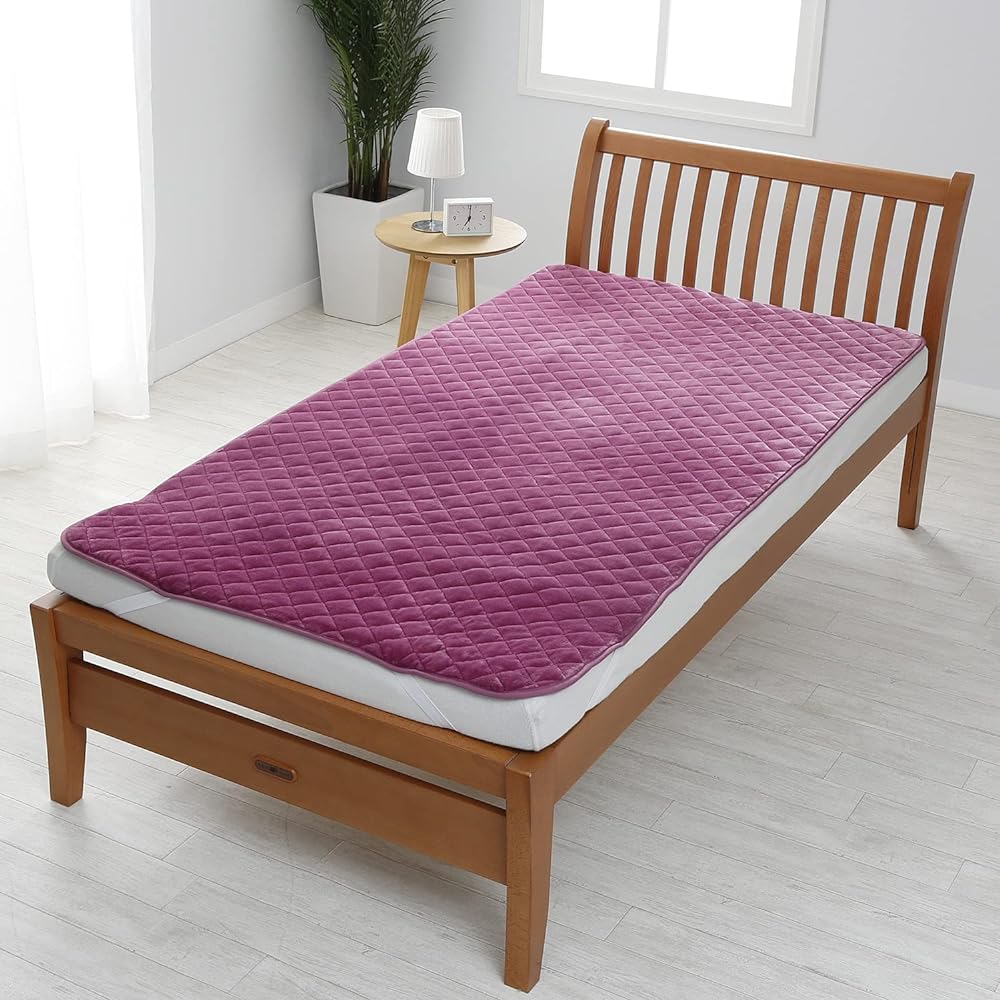 nishikawa [Nishikawa] Fur Touch Bed Pad Single Brushed Glossy Warm Soft Futon Mattress Red 206279531