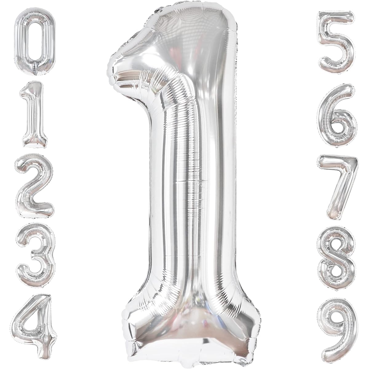 1 x 50 inch silver balloon