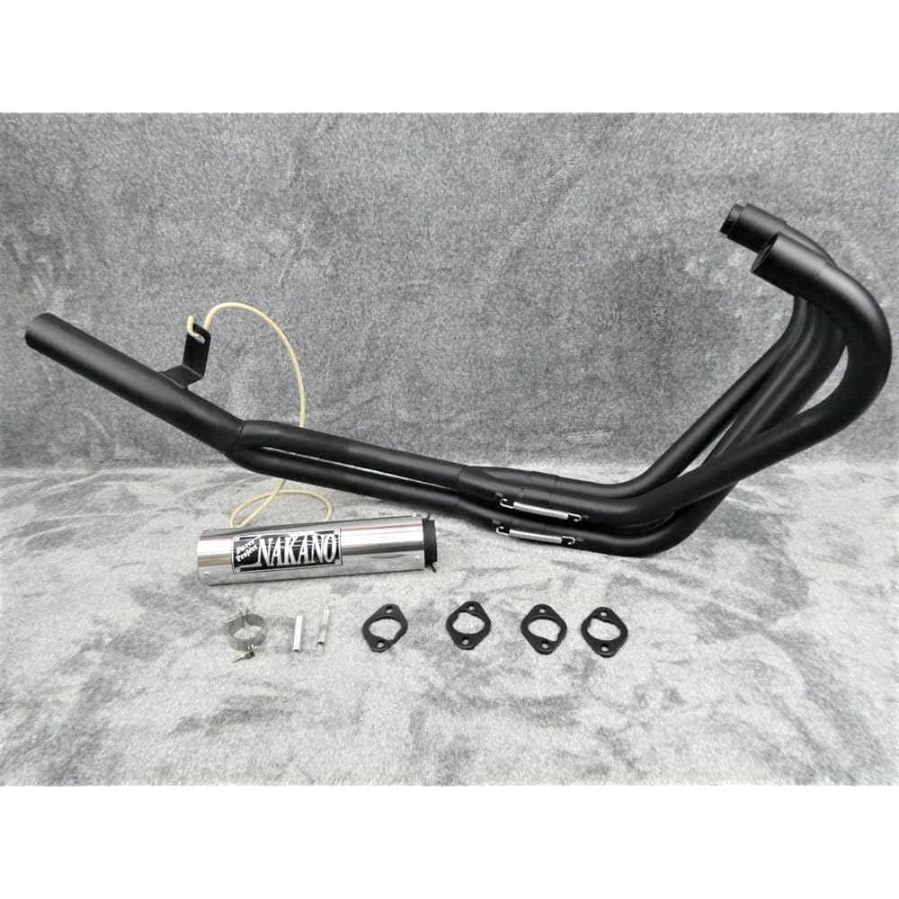 Zephyr 400 muffler /50.8π Zephyr χ Z400FX Z400GP ZR400C ZR400G Ganimata 4-2-1 DJ Australia NAKANO kawasaki Kawasaki (Nakano Iles Black)