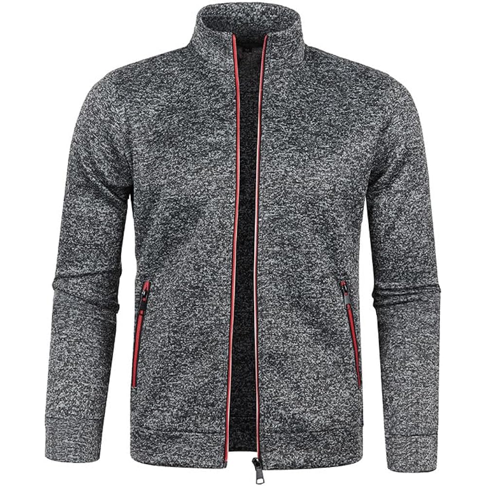 [FleurUneffe] T25 Brushed Lining Thin Fleece Jumper Full Zip Chuck Long Sleeve Men's Sports Golf Wear Outerwear Outdoor Cold Protection