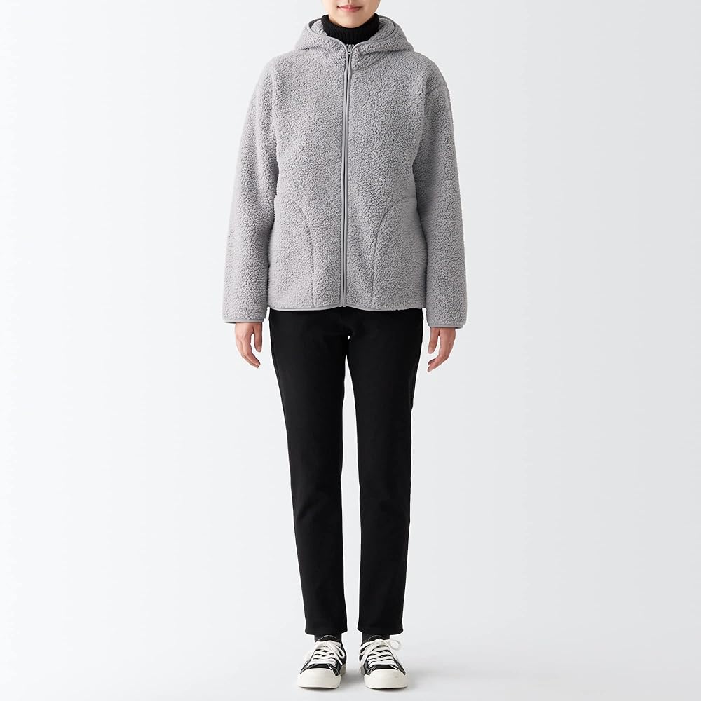 MUJI Parka Recycled Polyester Boa Fleece Parka Women's
