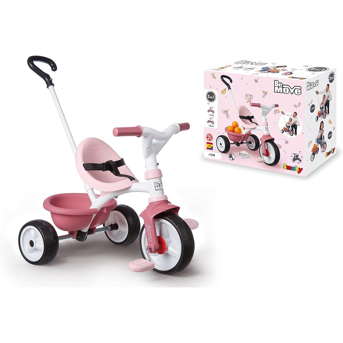 Smoby - Be Move Tricycle - Pink Large