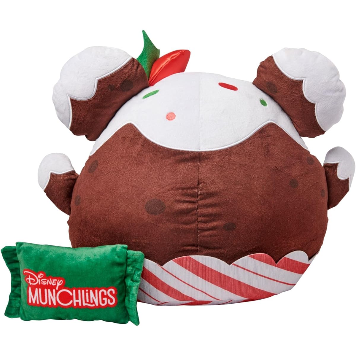 Disney Store Official Minnie Mouse Gusset Ring Plush - 15" Medium Holiday Toffee Pudding - Season's Sweetings Collection for Lovers & Kids