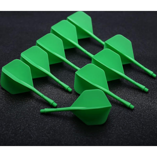 ToBeIT 9 Dart Shafts Plastic Integrated Dart Shafts and Flights 2BA Screw-in-One Dart Flights