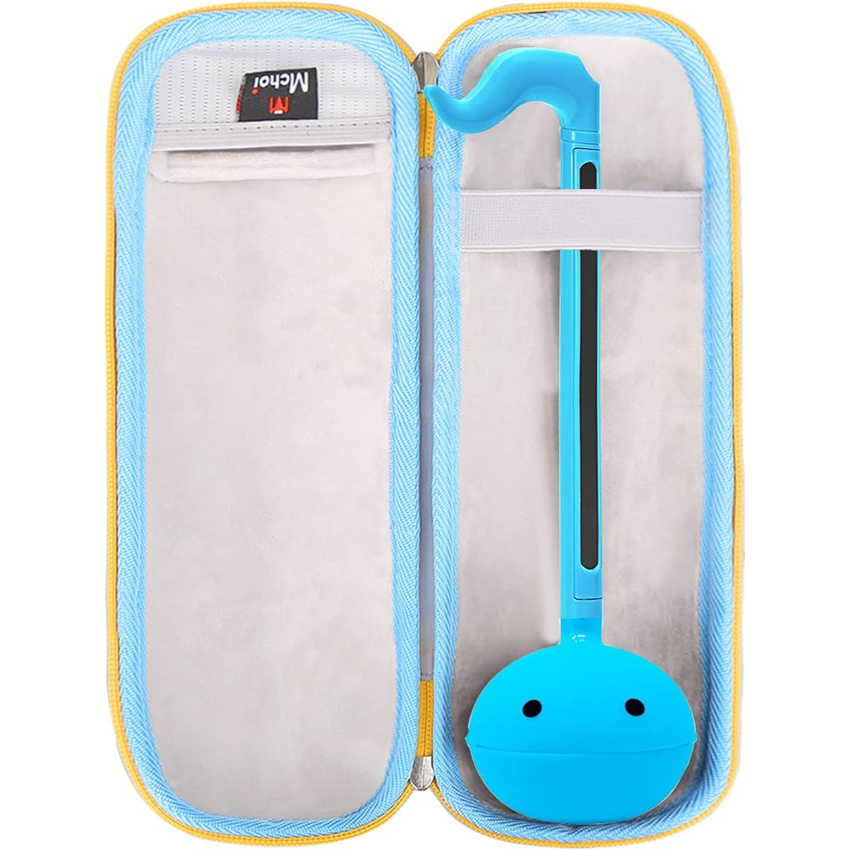 Mchoi Hard Carrying Case Otamatone Japanese Character Electronic Musical Instrument Portable Synthesizer Cube/Maywa Denki Lightweight Waterproof Automatic Instrument Holder Blue