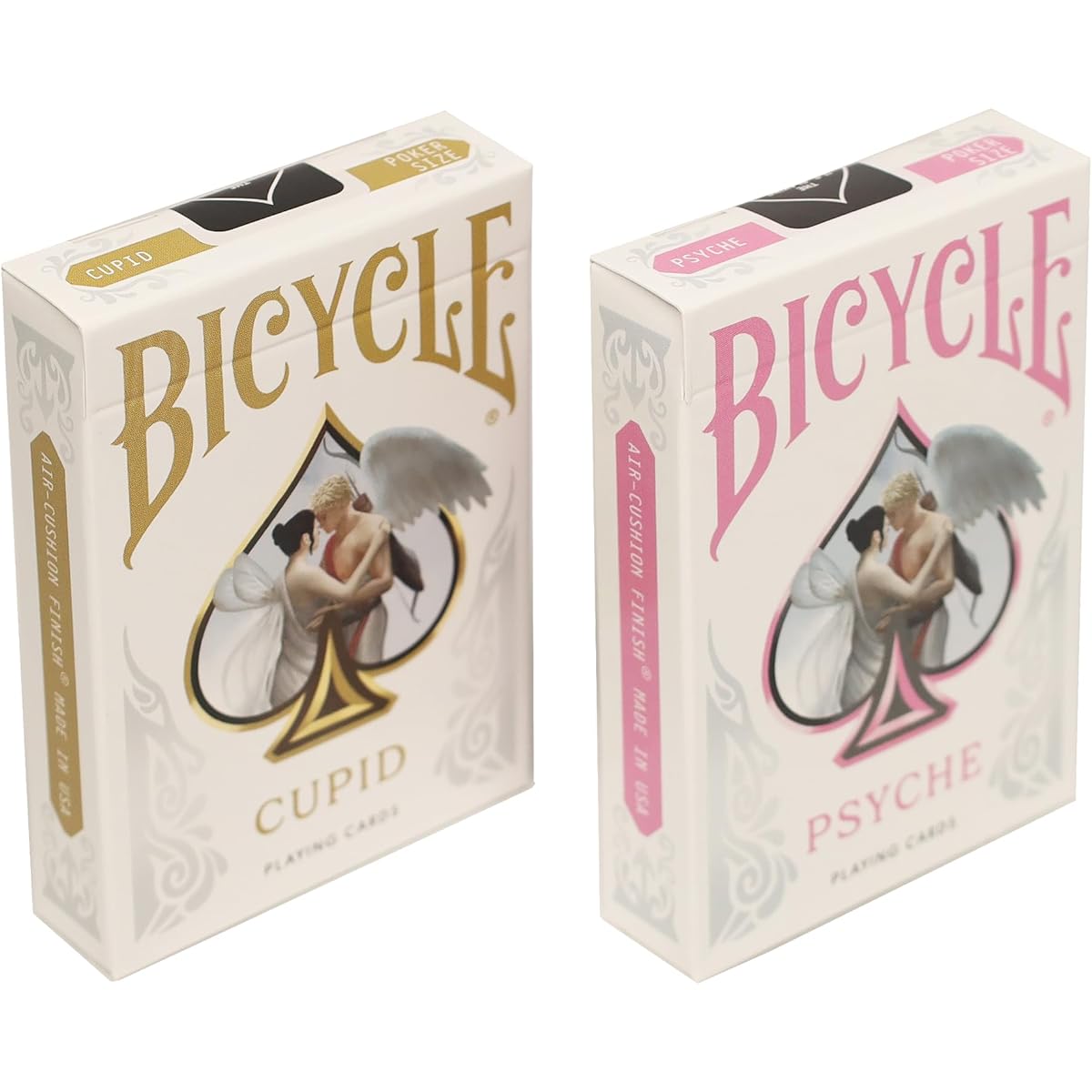 Cupid and Psyche Bicycle Playing Cards - 2 Deck Set with Exclusive Art - Perfect for fans of mythology and timeless love stories