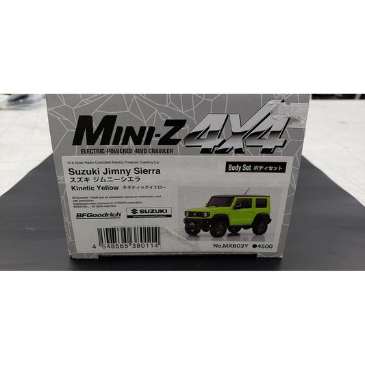 Kyosho Kyoso BS MX-01 Suzuki Jimny Sierra Kinetic Yellow Body Set MXB03Y