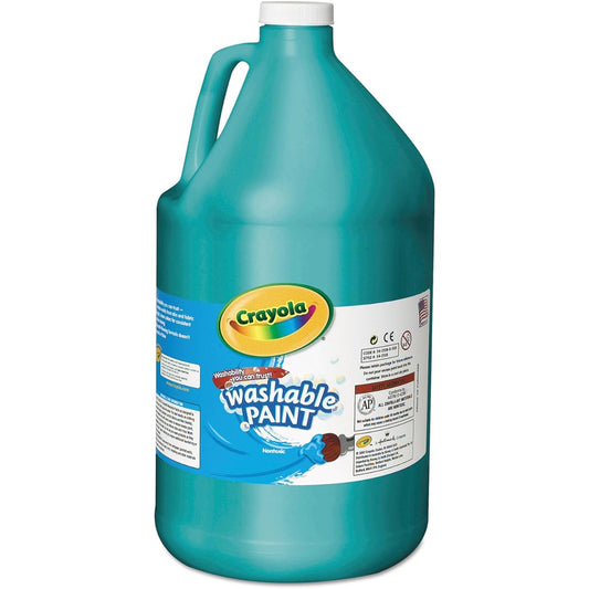 Crayola 542128048 Washable Paint, Turquoise, 1 Gallon