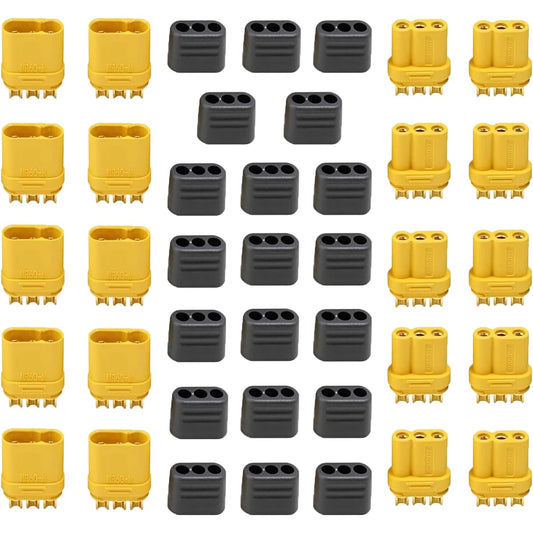 Amass MR60 Connector Female and Male Adapter Plug 3.5 Bullet Connector for Motor ESC Connection 10 Pairs