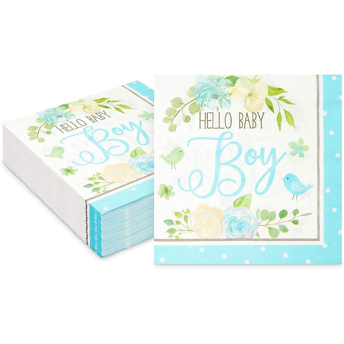 Baby Shower Paper Napkins Hello Kitty Boy (6.5 inch 100 pack)