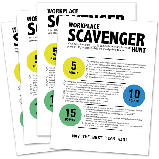 Work Party Photo Scavenger Hunt, Office Party Games & Ice Breaker Challenge, Workplace Scavenger Hunt, Team Building Games for Adults at Work, Coworker Group Ice Breaker Games, Factory Team Building Games Q3