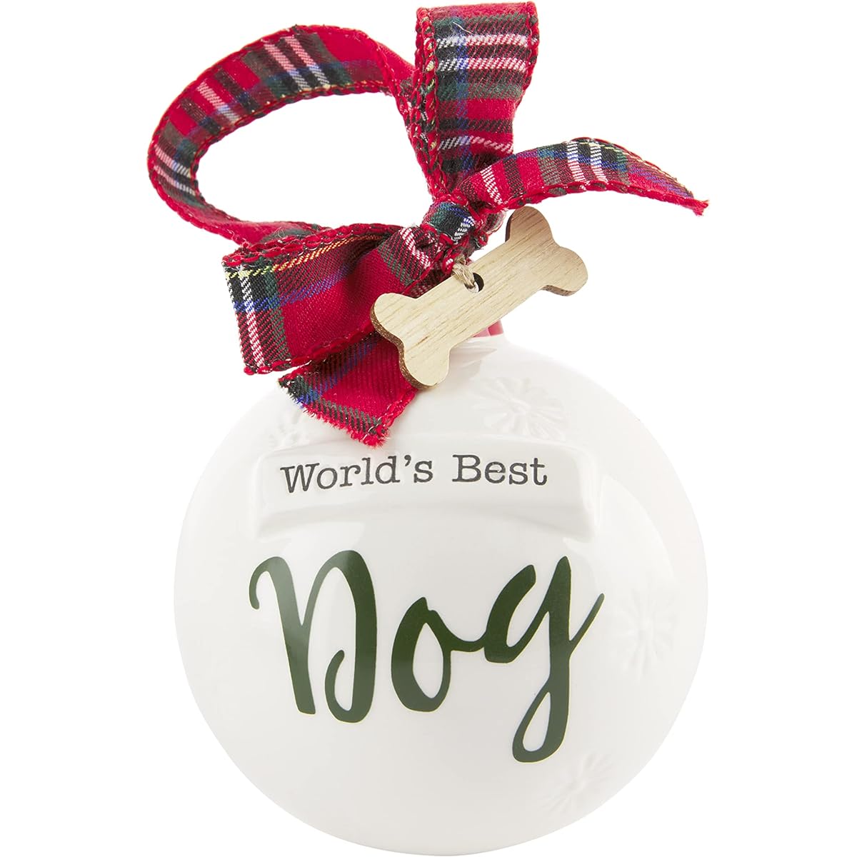 Mud Pie Christmas World's Best Dog Ornament